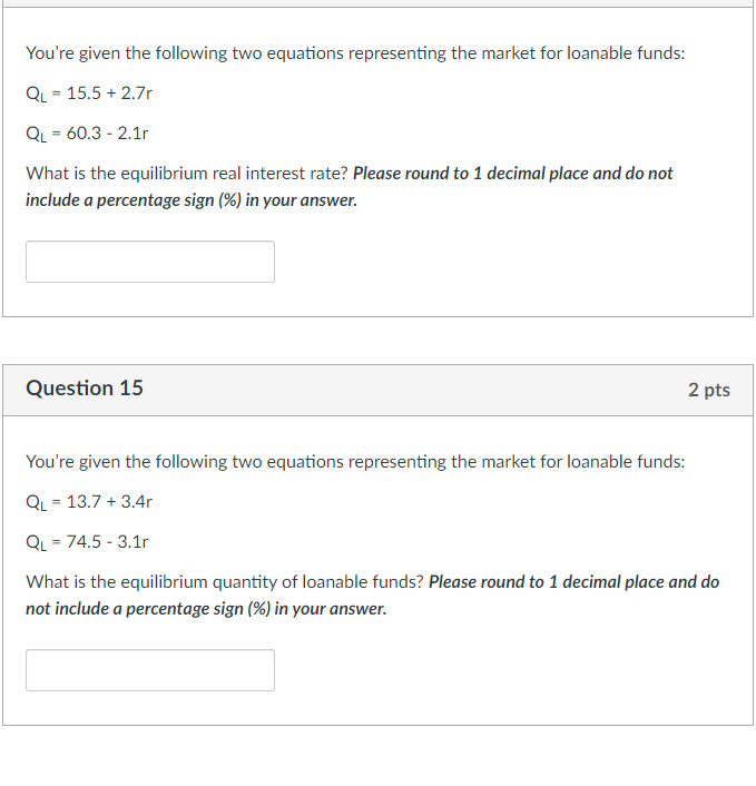 Help asap. 30 mins left You're given the following two equations representing