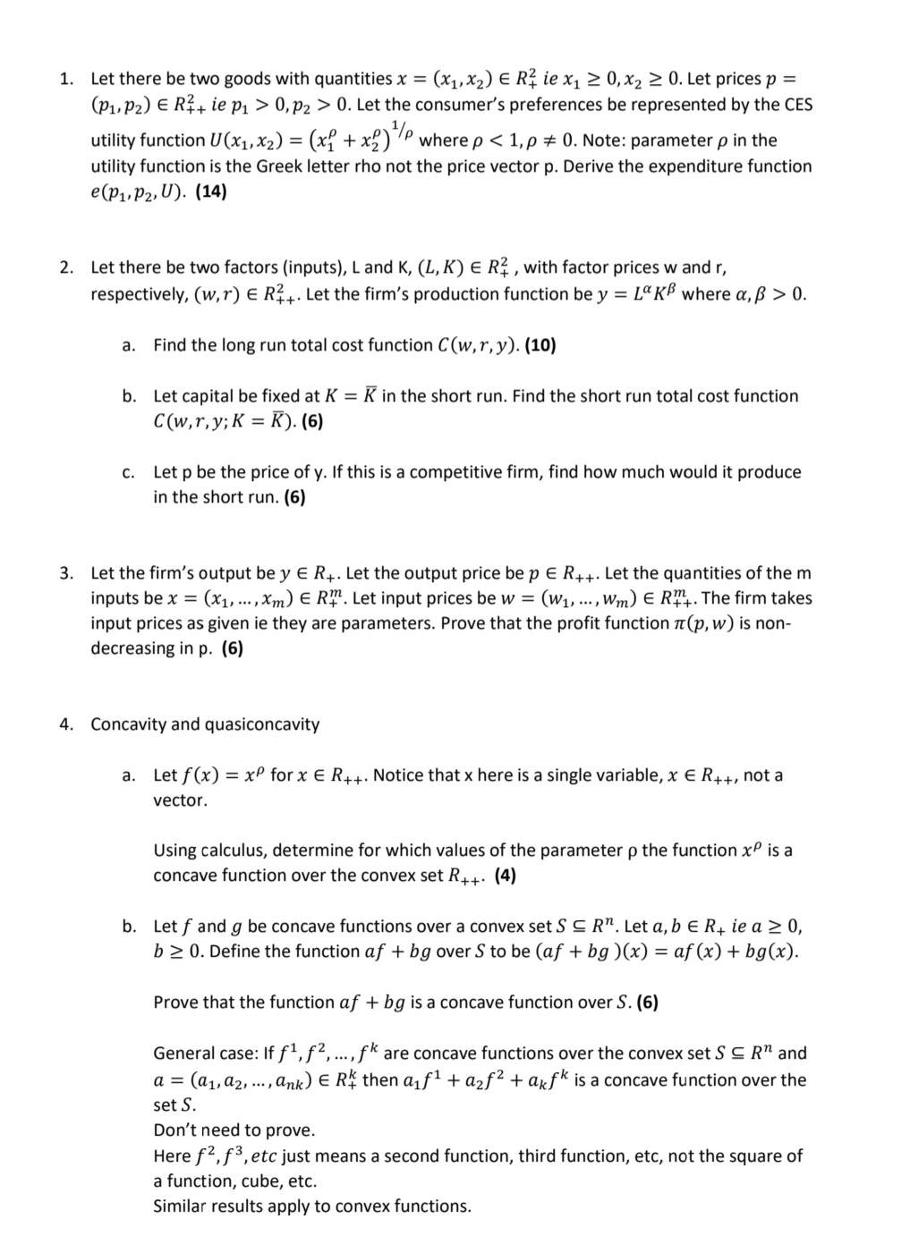 how to start and solve each question 1. Let there be two