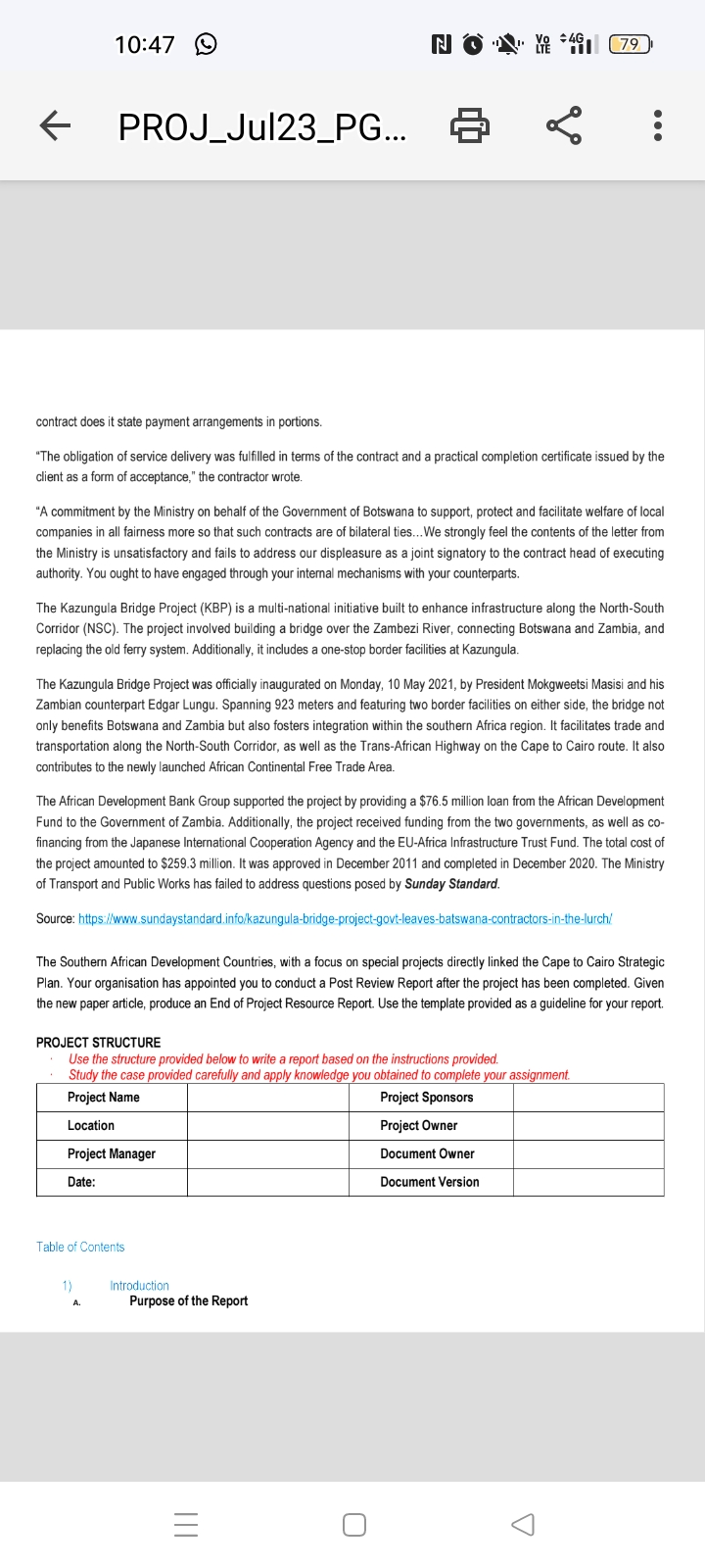 Objectives Overview of Resource Planning Management Executive Summary Key Findings B. Recommendations