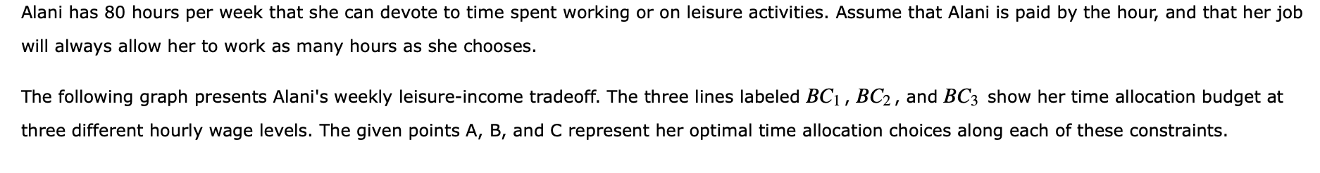 Alani has 80 hours per week that she can devote to