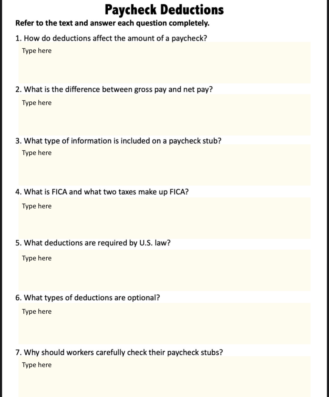 $10.13/hour Total hours worked last week: 45 3. Find Overtime and Gross