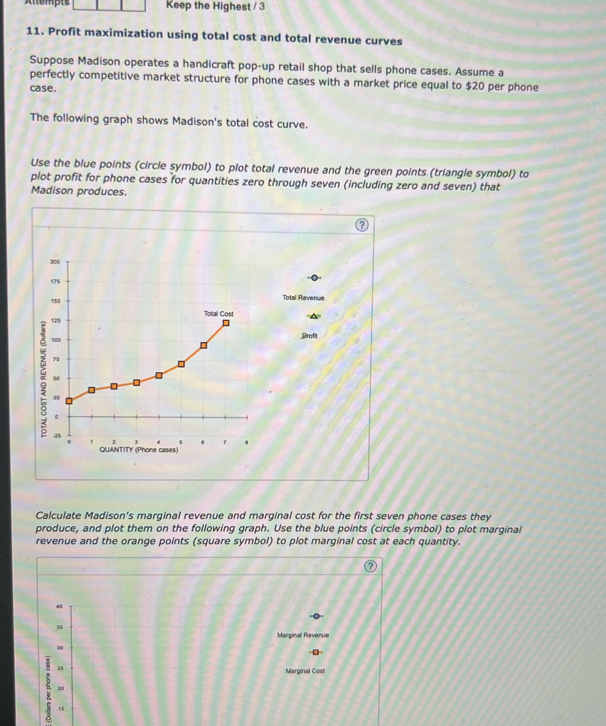 Please use the graph to answer the question nuempts I I I