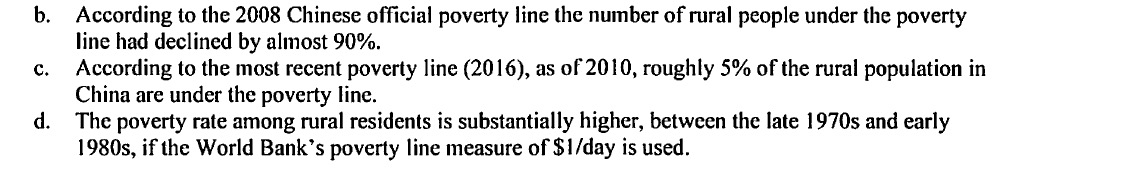 and thus a decline in real GDP per capita. China grew rapidly