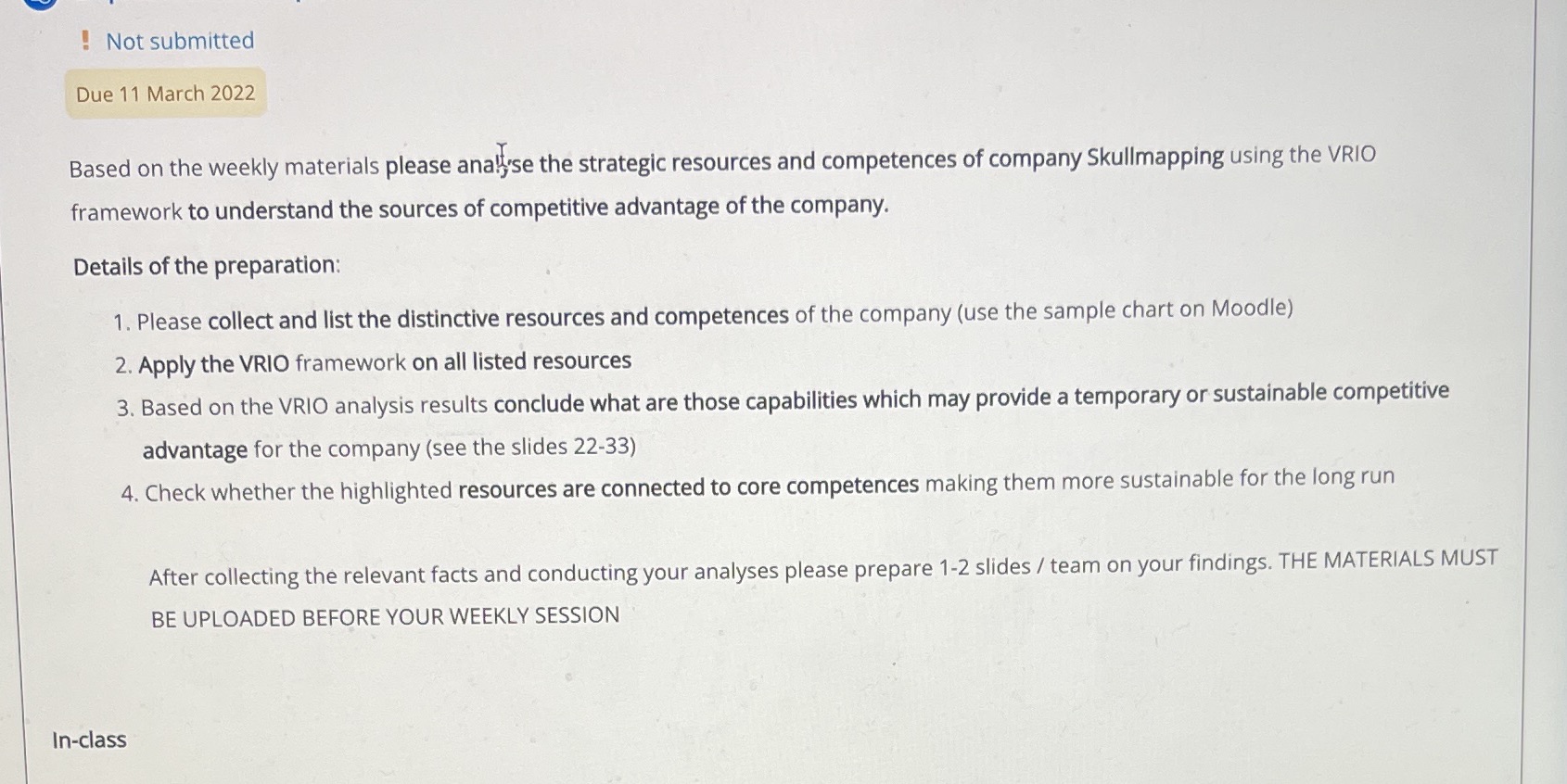 CASE : https://essentialinstall.com/commercial/skullmapping-escaped-monkey/Based on the weekly materials please analyse the strategic resources