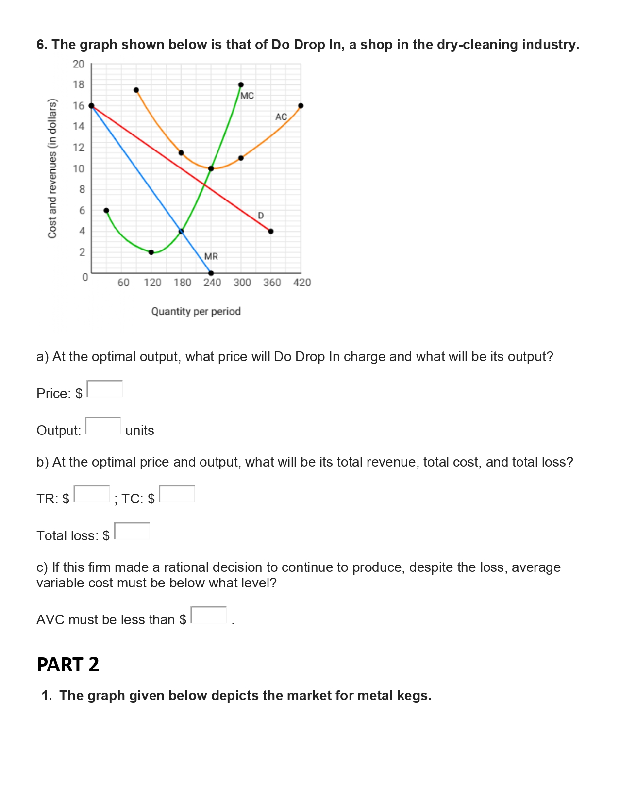 Double-click on each of the question marks on the graph and select