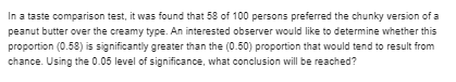Carry out an appropriate hypothesis test and comment on the credibility of