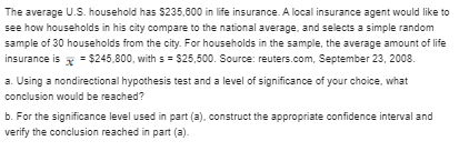 emergency cases. Using an appropriate hypothesis test and the 0.05 level, evaluate