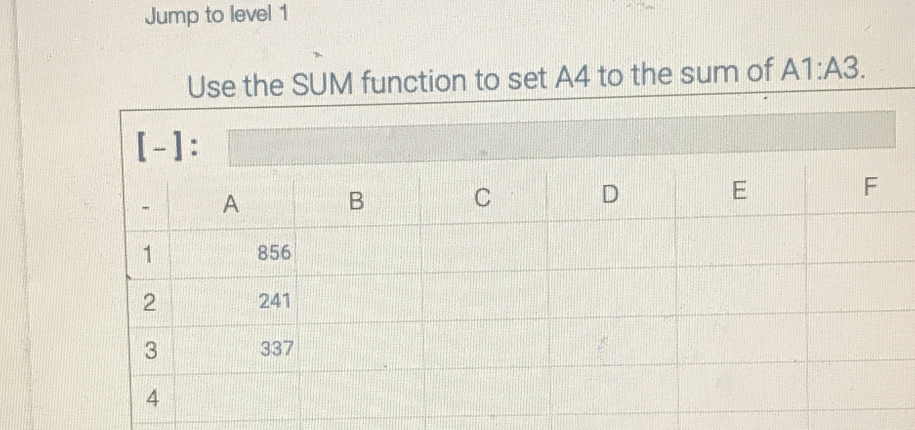 Please help me with an answer Jump to level 1 Use the