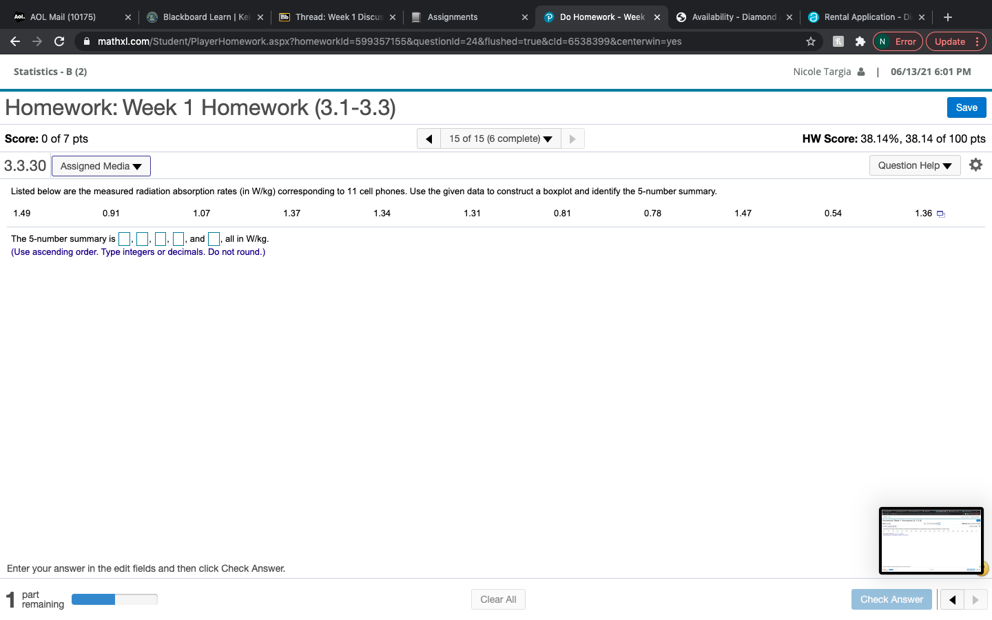 that 10 subjects each have a systolic and diastolic measurement. Find the
