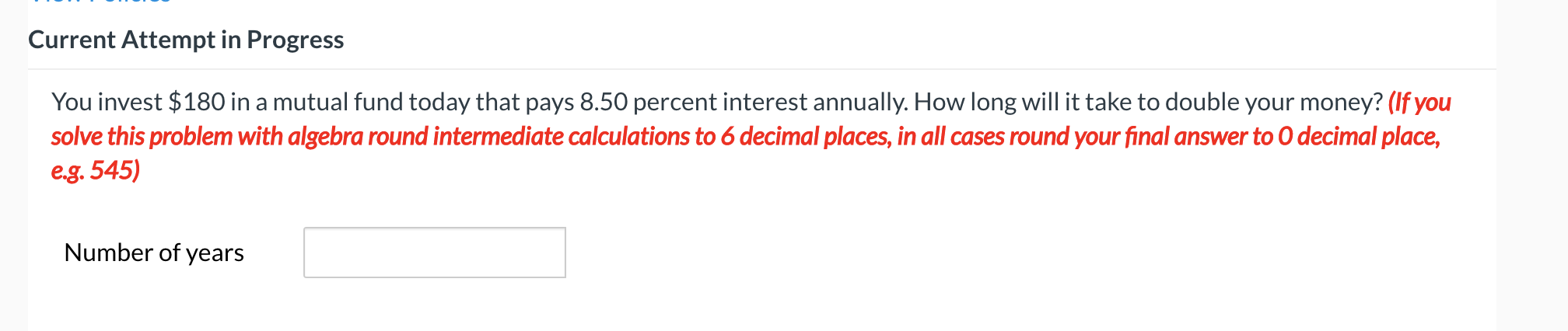 a return of 8 percent each year. What will be the value