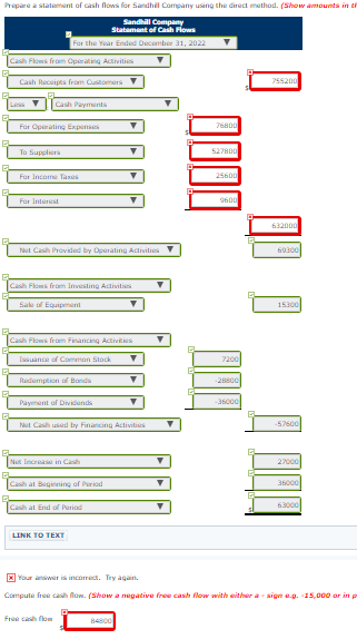 Assets Sandhill Company Comparative Balance Sheets December 31 2022 Cash $ 63,000
