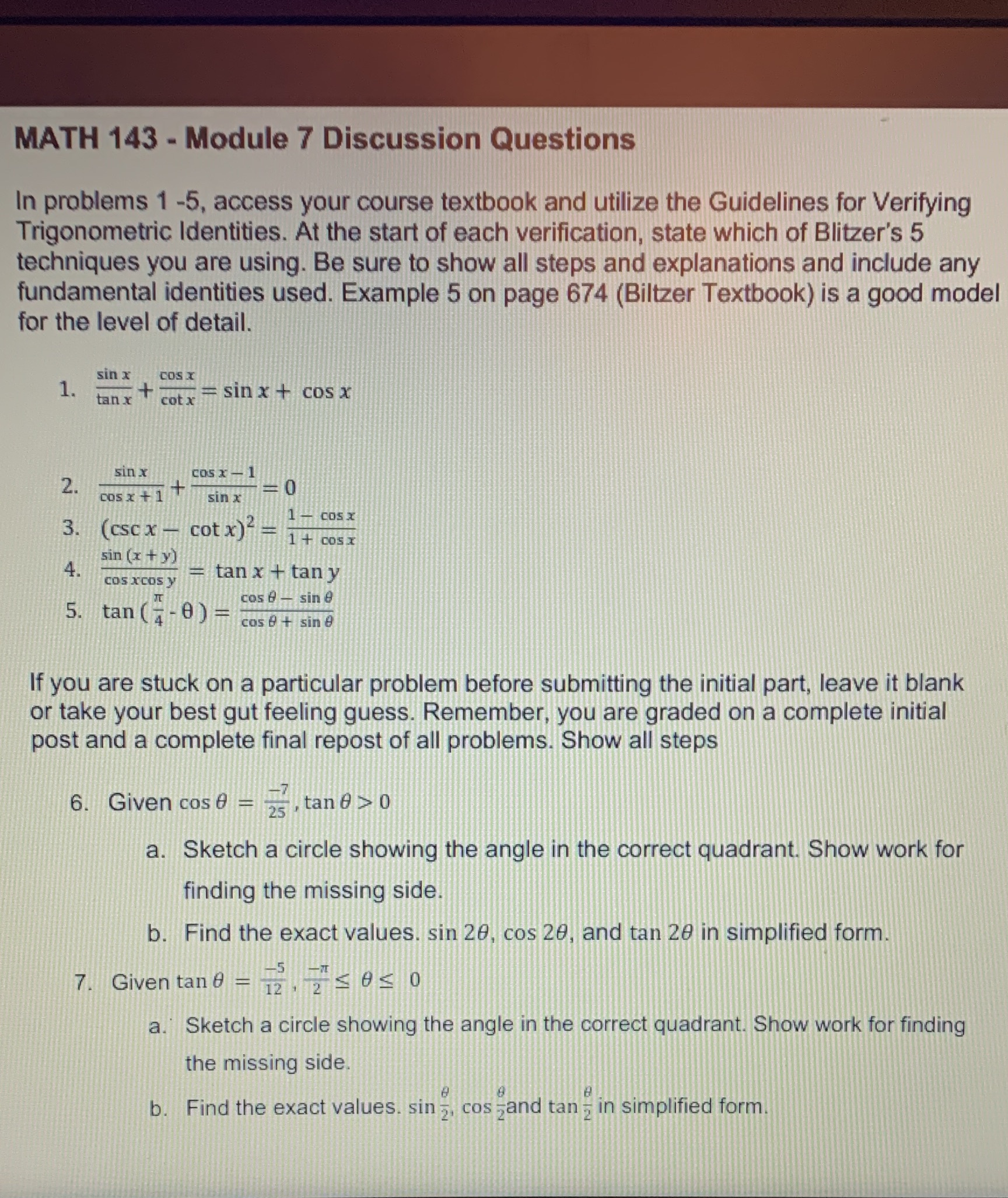 $please help ! I have the 5 techniques which are being mentioned