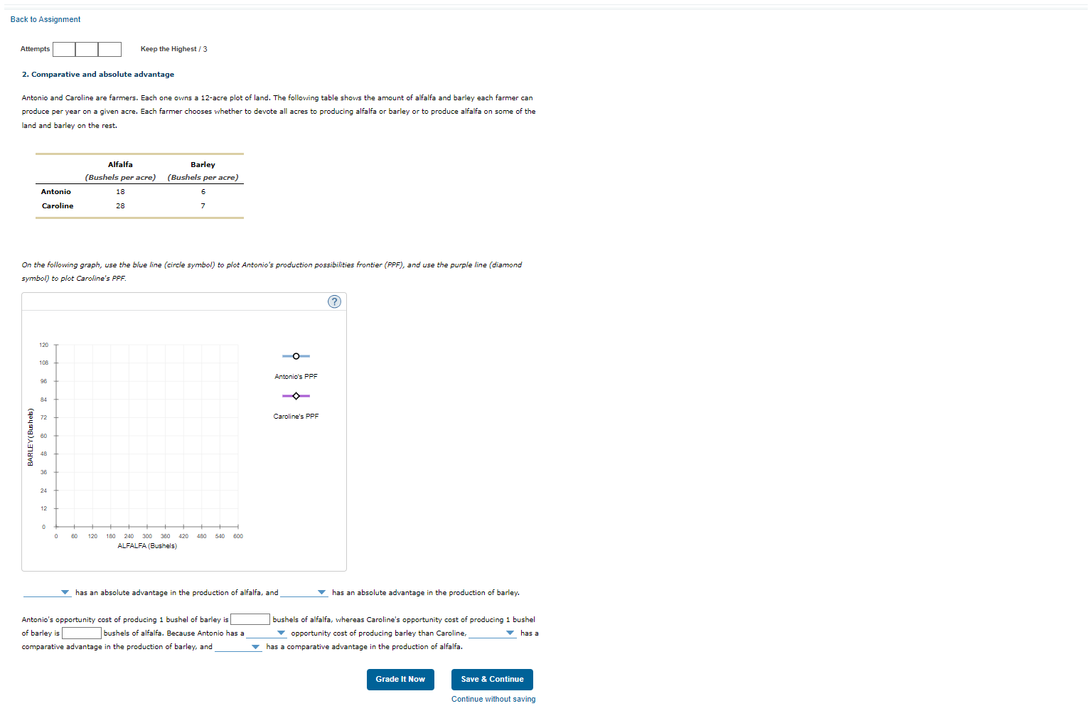 answer and explain Back to Assignment Attempts Keep the Highest / 3