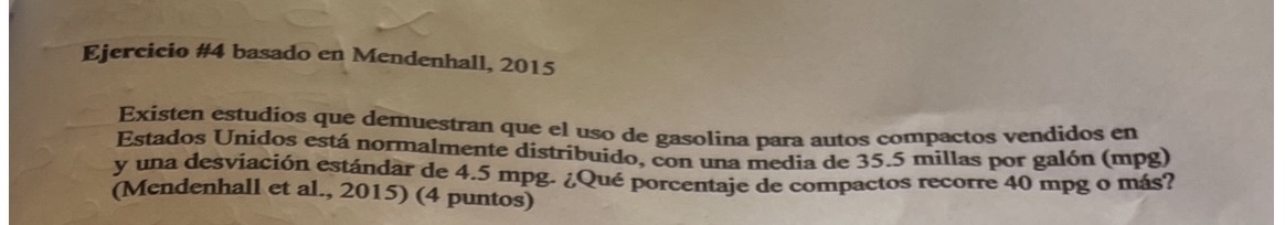 #4 Ejercicio #4 basado en Mendenhall, 2015 Existen estudios que demuestran que