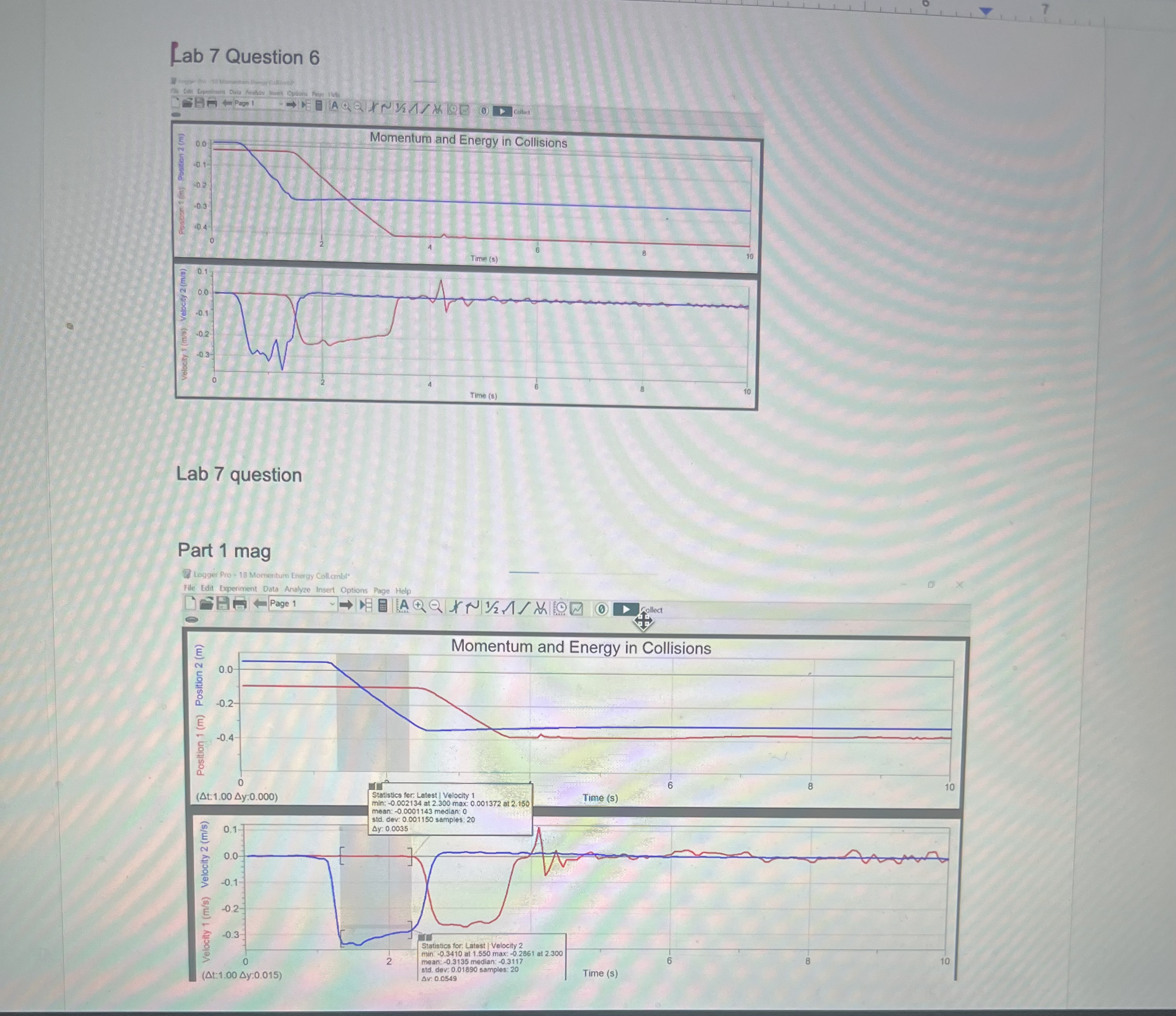 the same c configuration as Part III (making sure that the spring