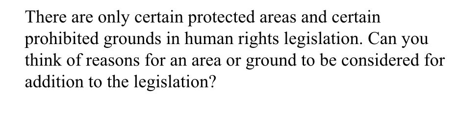 Journal entry There are only certain protected areas and certain prohibited grounds