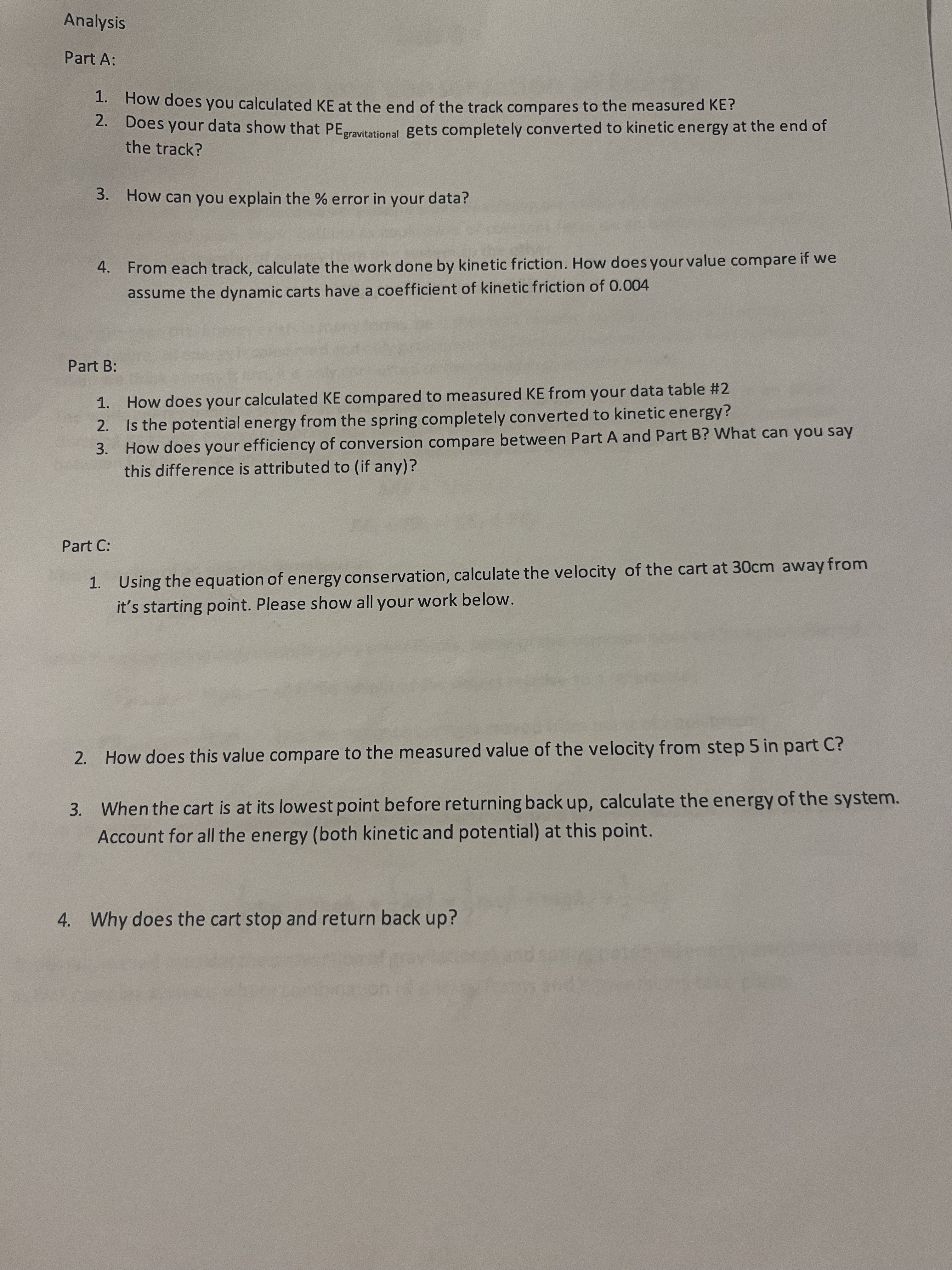 points of two ends of the incline so that the distance, x,