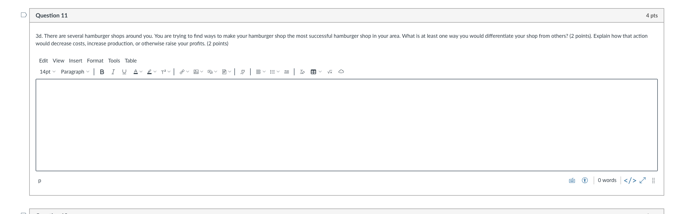 production capabilities and costs when operating as a monopoly. Question 8 3a.