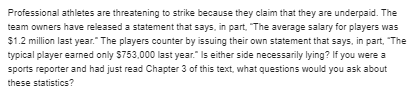 caseload increased? What measure of central tendency is most appropriate to answer