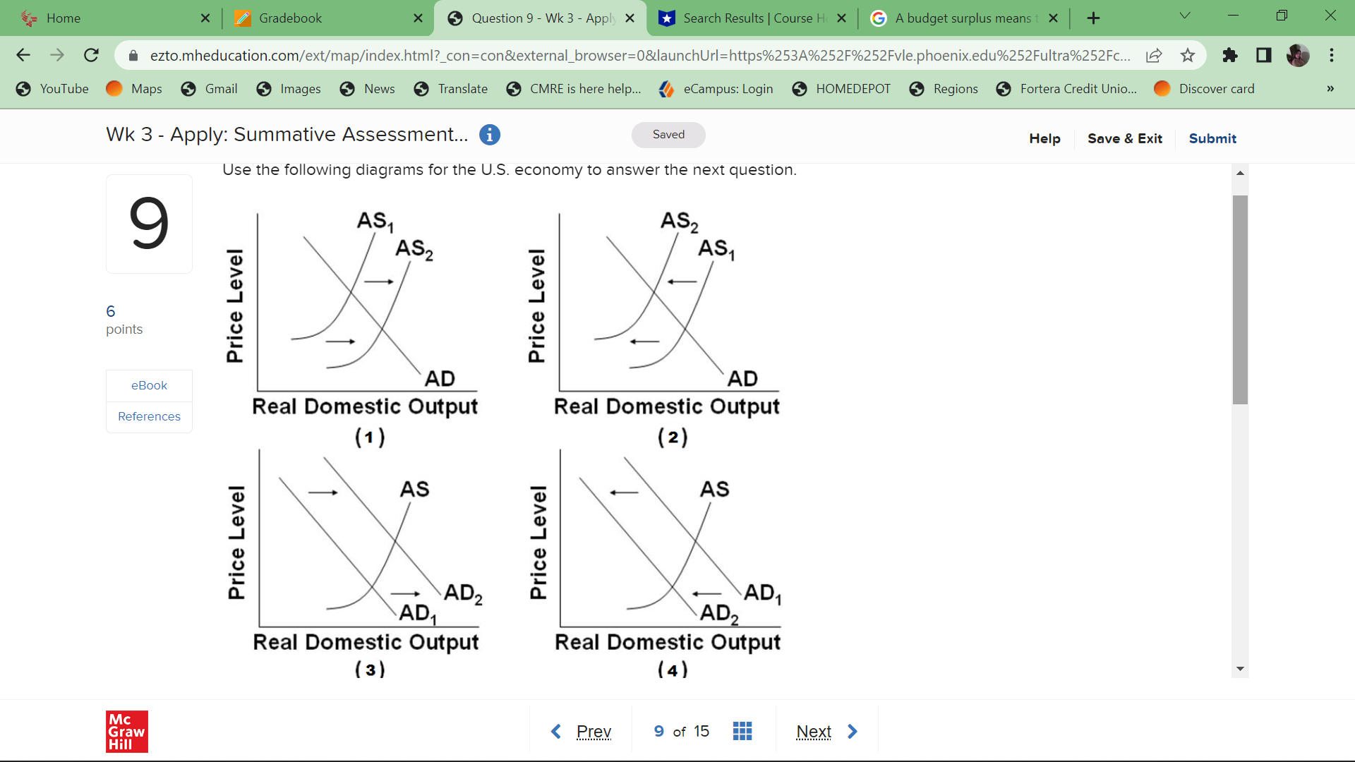 Home X Gradebook X Question 9 - Wk 3 - Apply