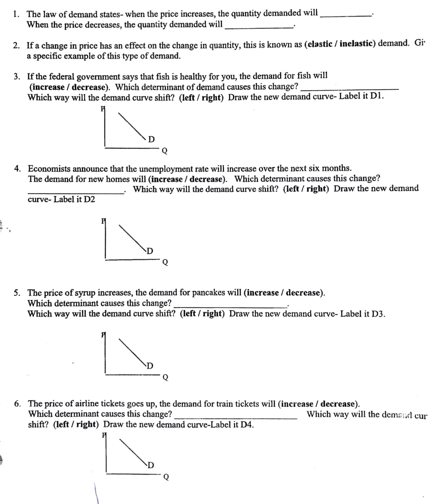 I need help with these question from Econ. I decided to take