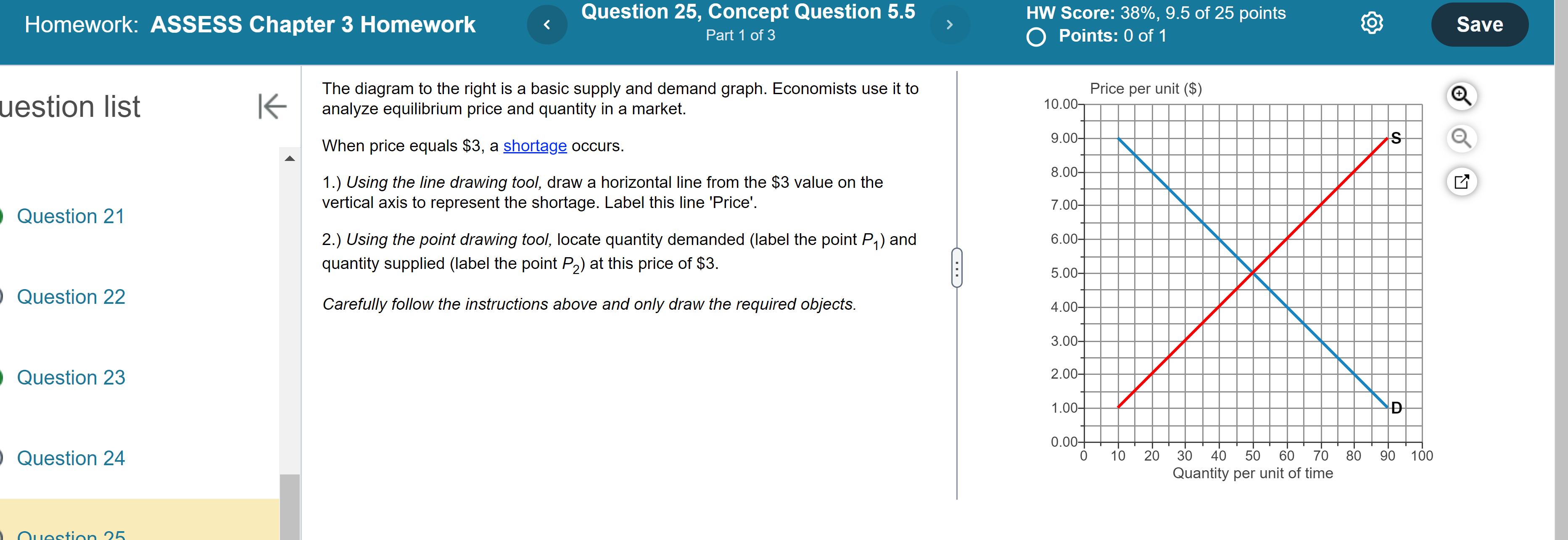 Microeconomics HomeworkChapter 3Need help with question Below Homework: ASSESS Chapter 3 Homework