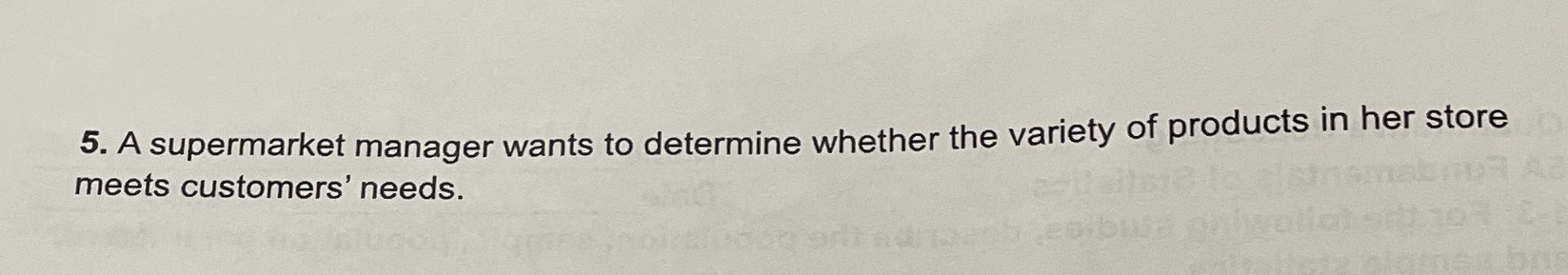 Describe how you would apply the five basic steps of a statistical