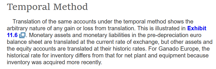 working model. Exhibit 11.6 Ganado Europe's Translation Loss After Depreciation of the