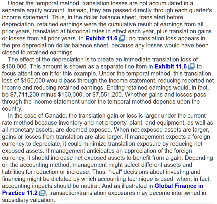 Euro: Temporal Method December 31, 2010 January 2, 2011 Assets In Euros