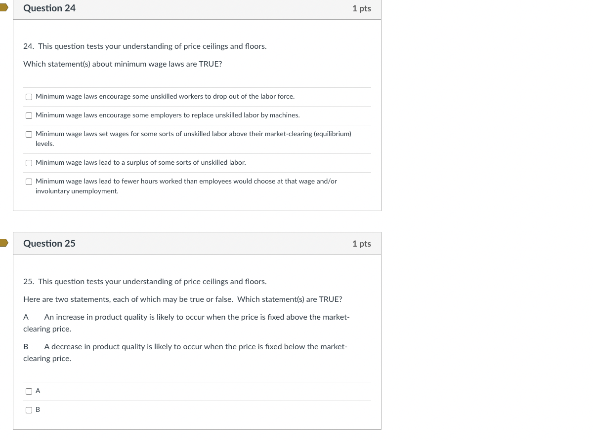  Question 24 1 pts 24. This question tests your understanding of