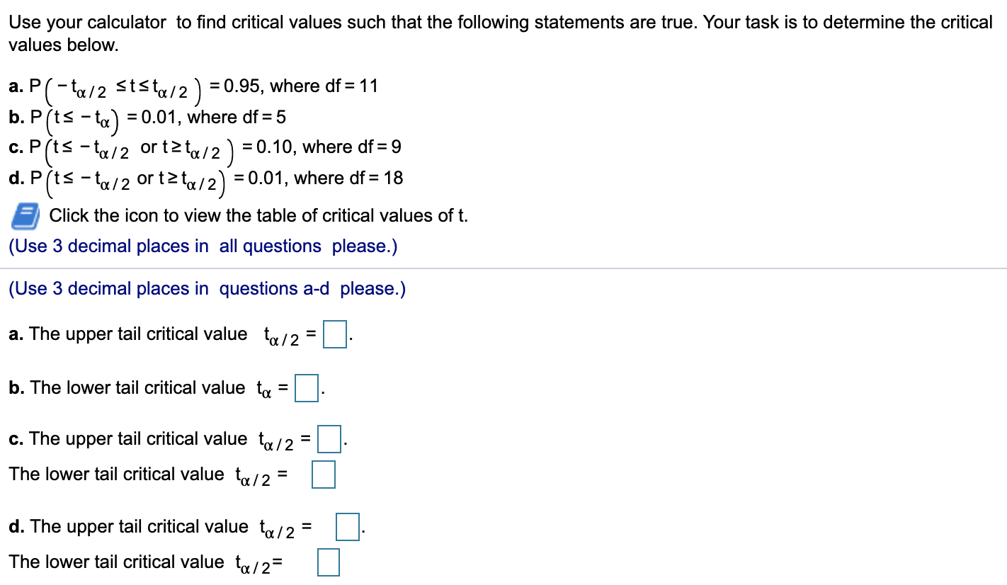 = 43 d. 1 - a = 0.90, n = 31 b.