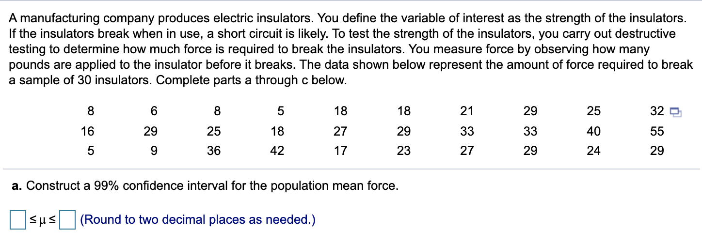 = 65 a. t= (Round to four decimal places as needed.) b.