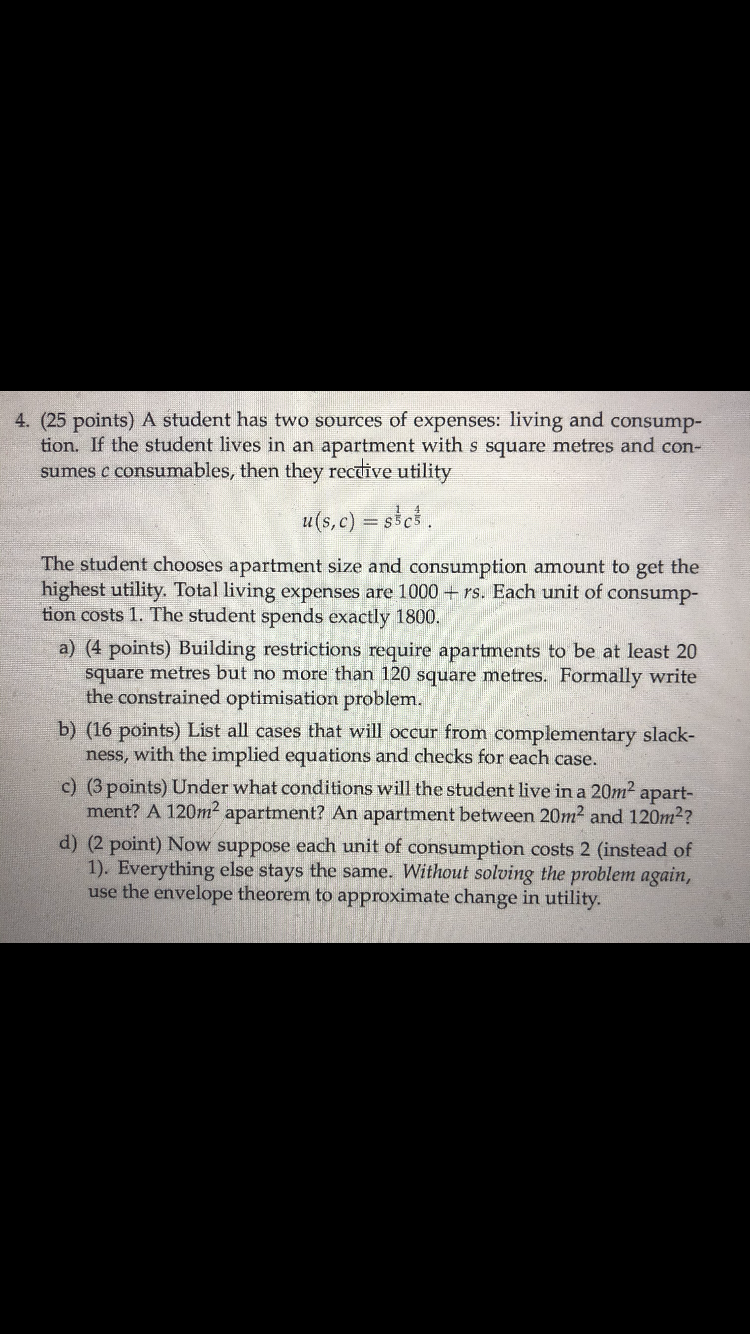 Please answer the attached question 4. (25 points) A student has