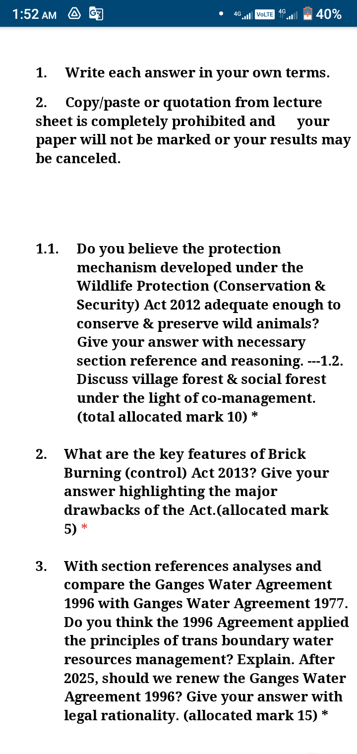 Use this reference link - https://drive.google.com/folderview?id=1uOQ6hu6mxn9iozuESJzMN_Uyox4DciNS https://www.scribd.com/document/248176947/Brick-Kiln-Act-2013 1. 2. -- 4G 0