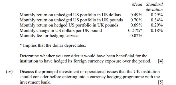 does not have any experience of Spain. (i) Describe with reasons the