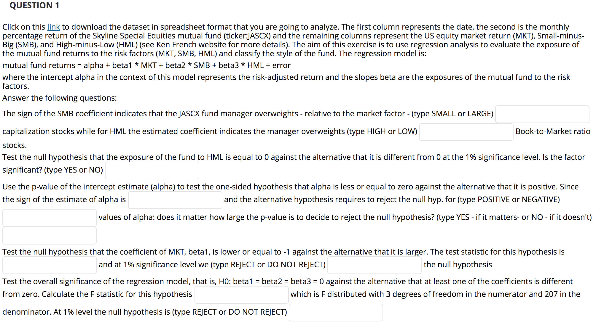 I need help with how to do each steps. Thanks. QUESTION 1