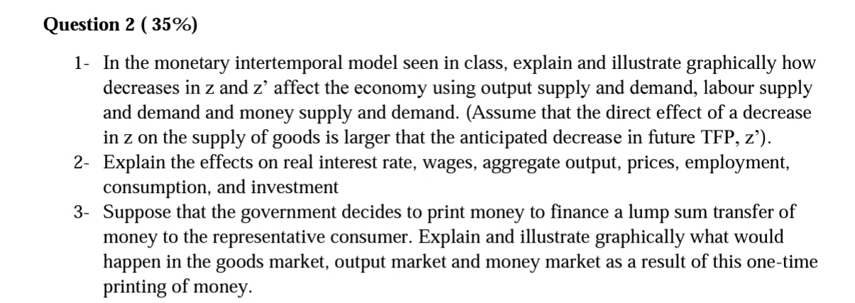 I need help with the following question Question 2 (35%) 1_ In