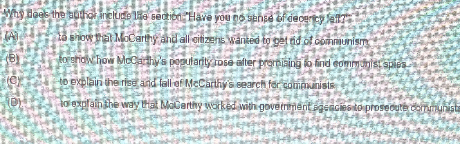  Why does the author include the section "Have you no sense