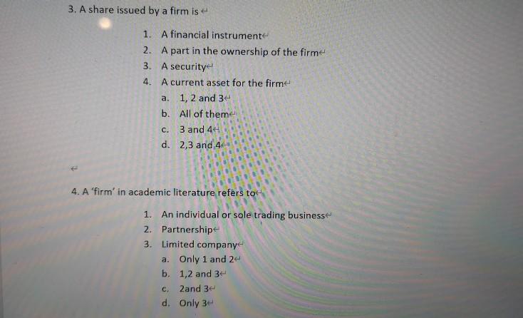 b. A Financial Instrument C. Both a legal document as well as