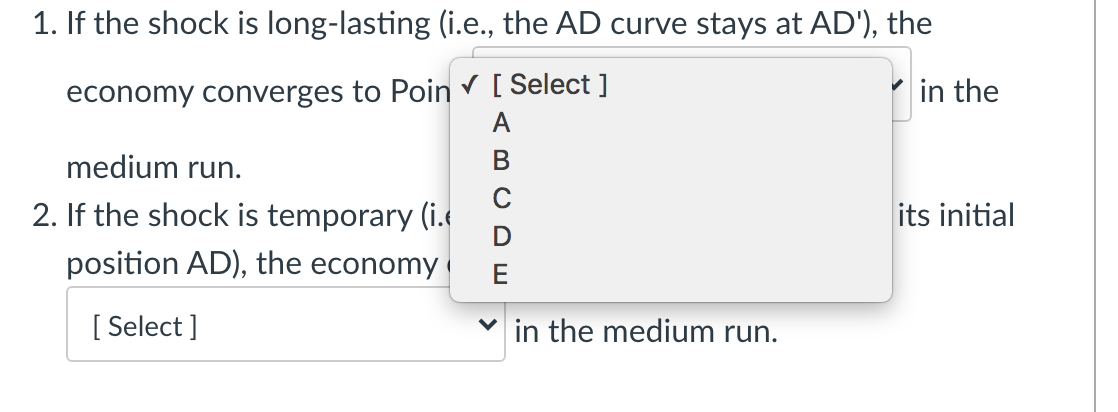 characterized by point A, where Yn is the potential output. We know