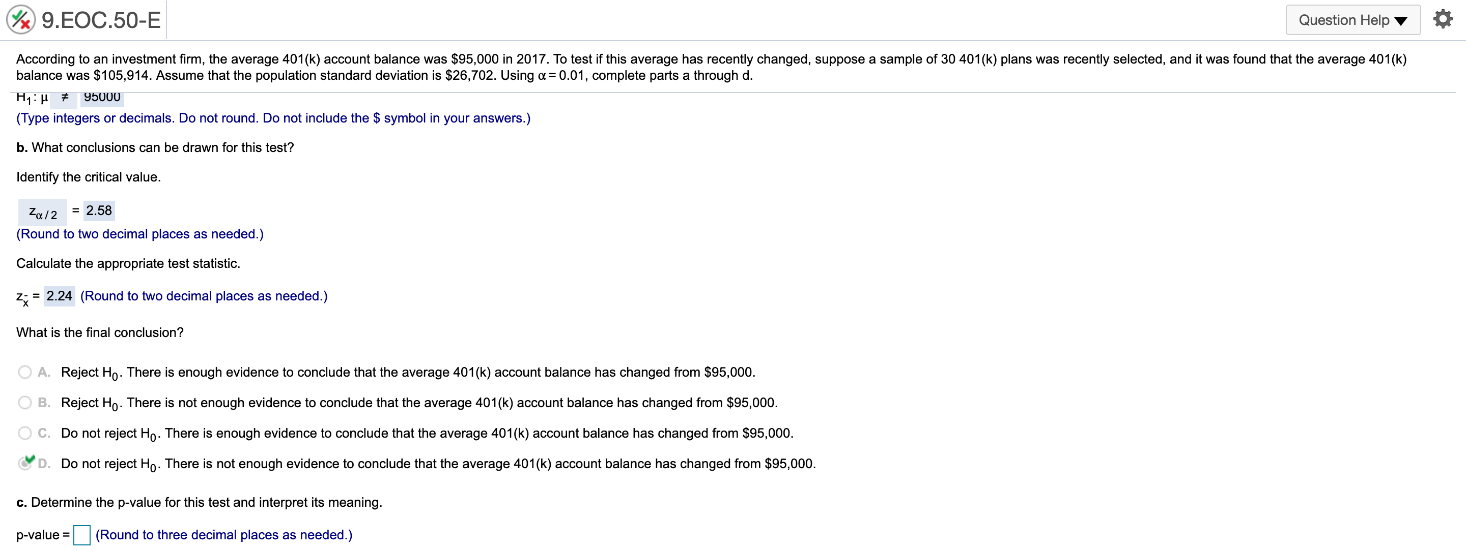 sample of 279 students was selected, 131 of whom use credit cards