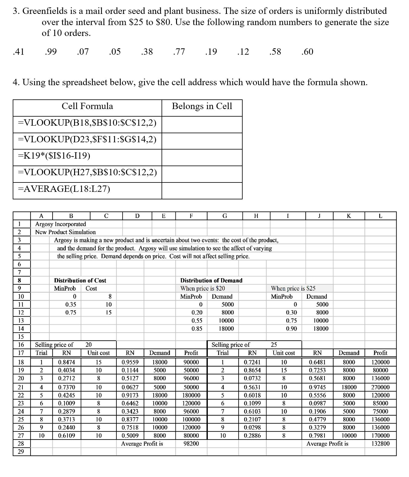 SET A: 1. For each Claim below, write: (1) claim in mathematical
