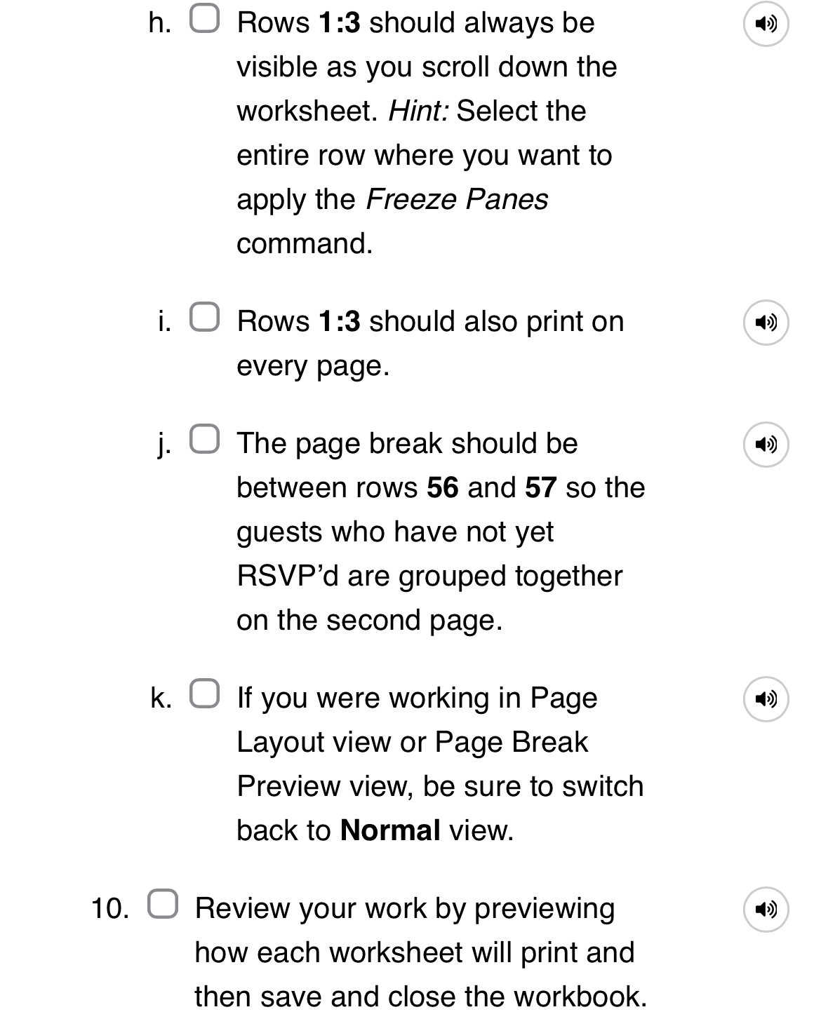 workbook. The workbook was last saved in Page Break Preview view. Switch
