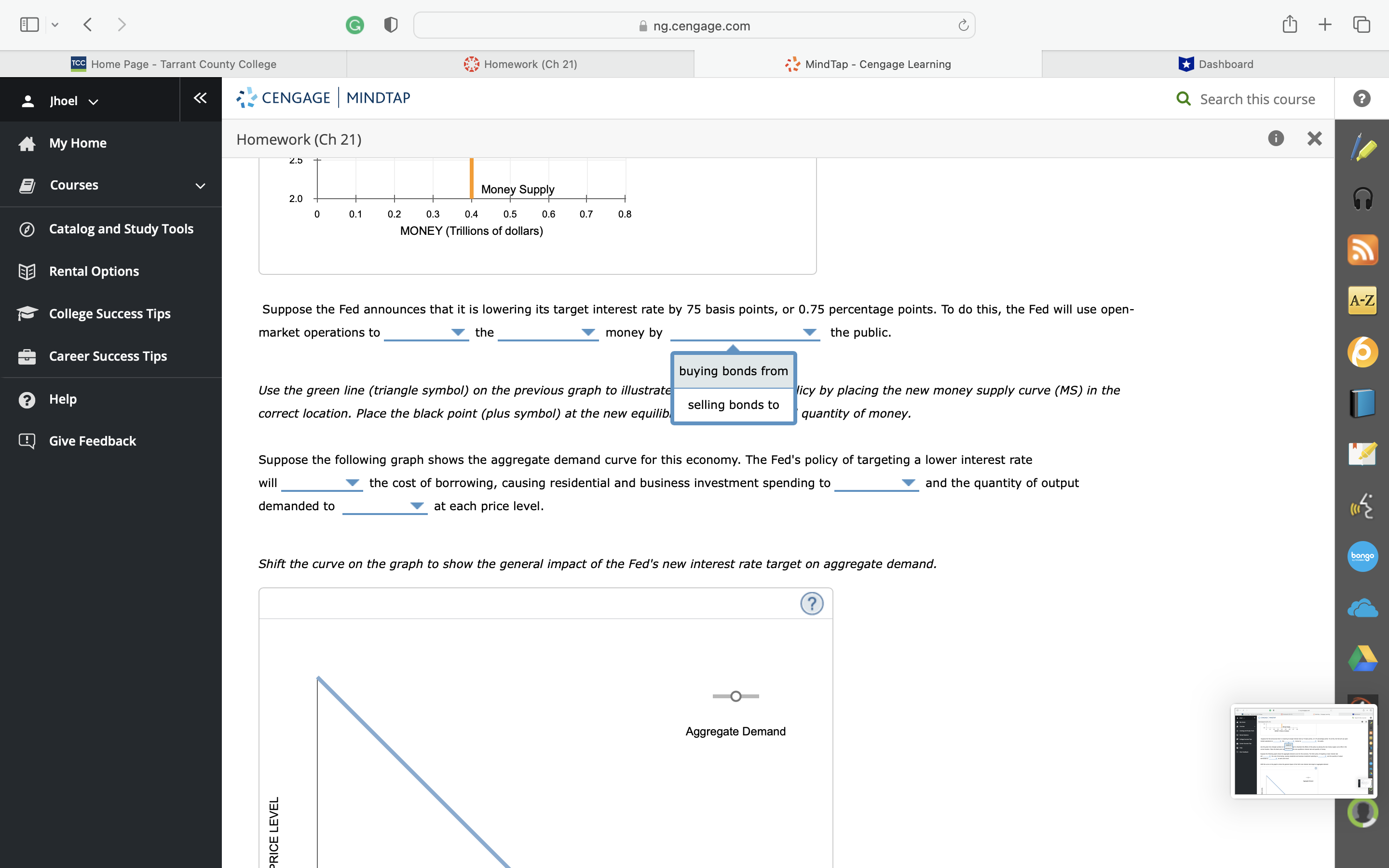 v K G ng.cengage.com C + cc Home Page - Tarrant County