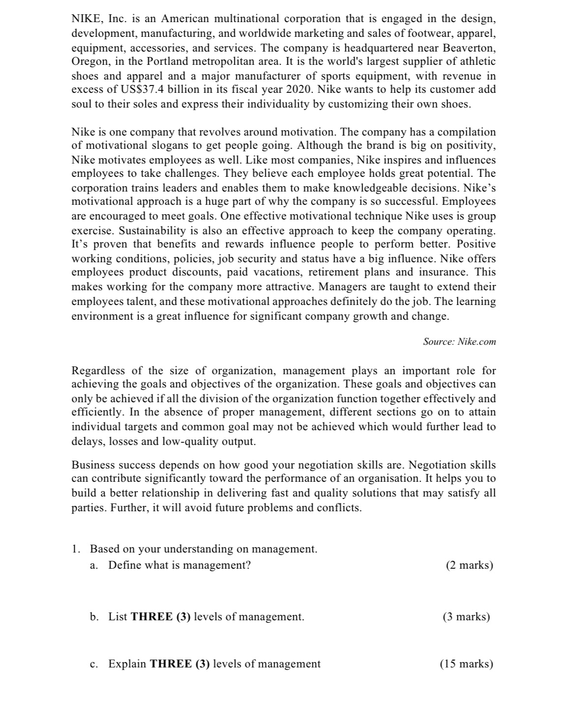 Answer the questions For question 1c), elaborate it according to the marks