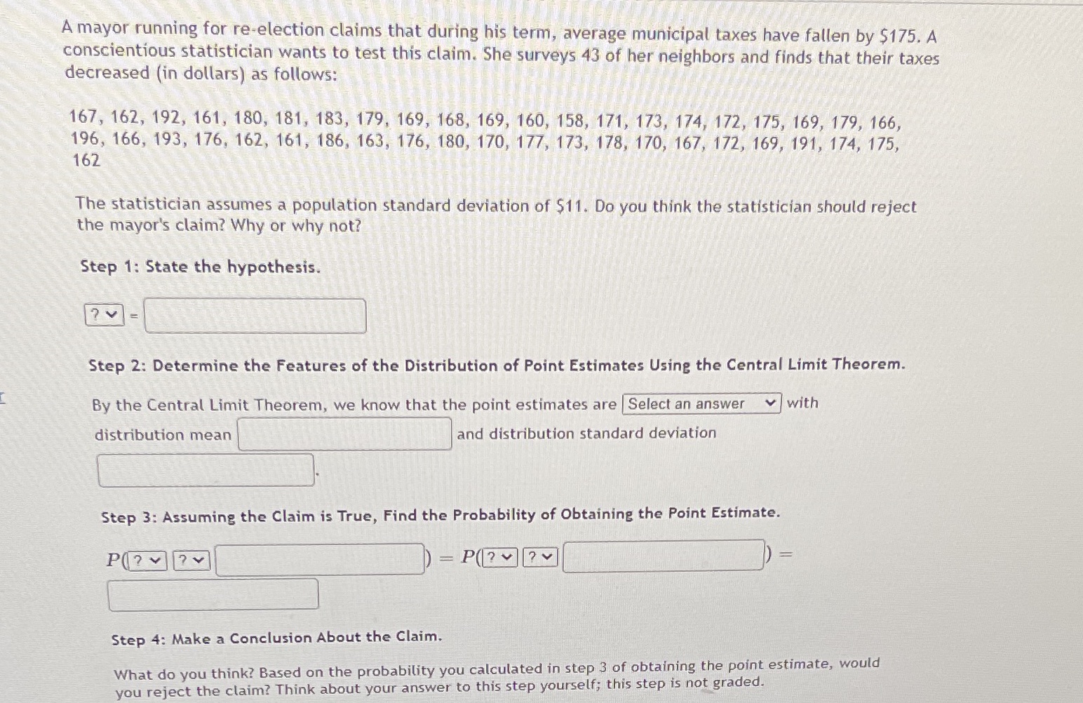  A mayor running for re-election claims that during his term, average