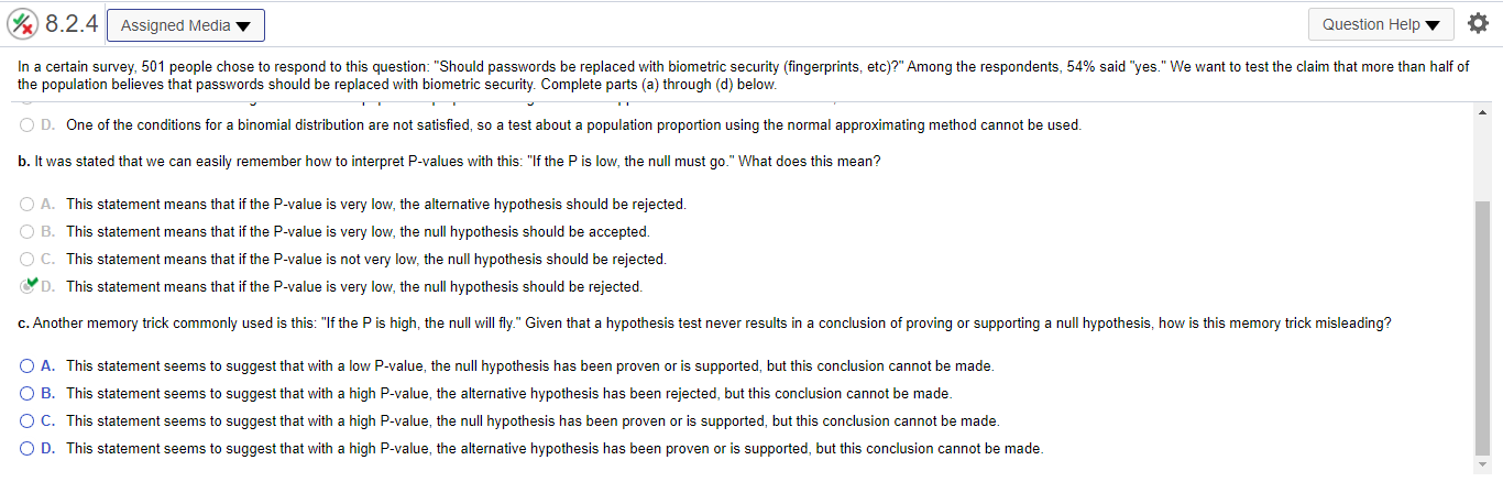 it pics, Thanks! ? 8.2.17-T Assigned Media Question Help A random sample