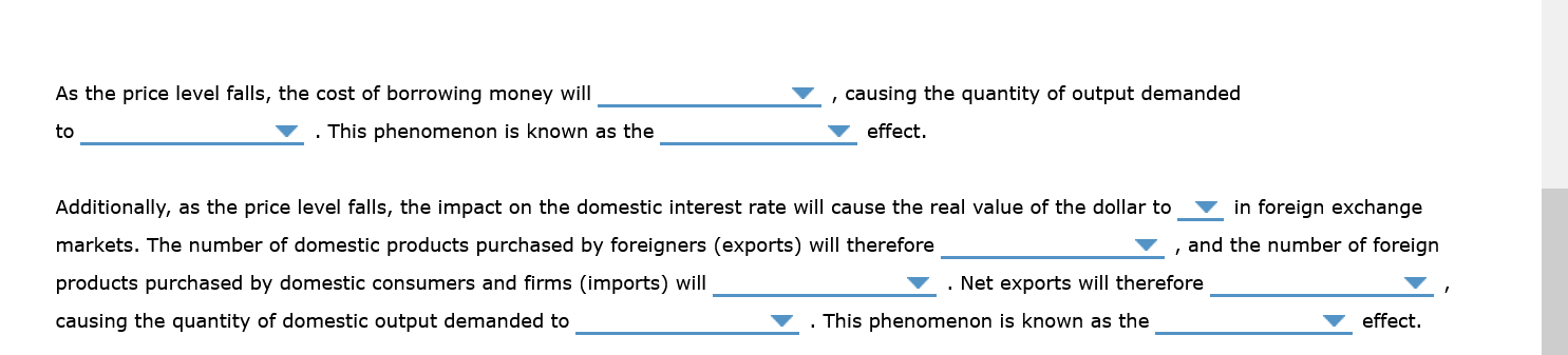 the quantity of output demanded rises to $500 billion. 1 . Explaining