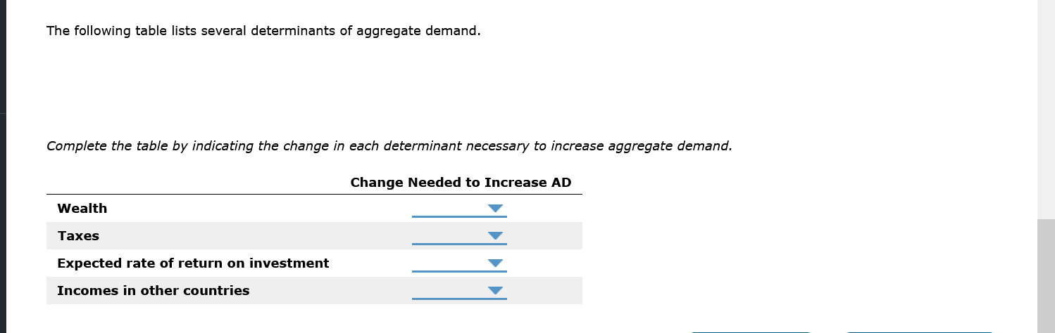example, an increase in the money supply, a '7 variable, will cause