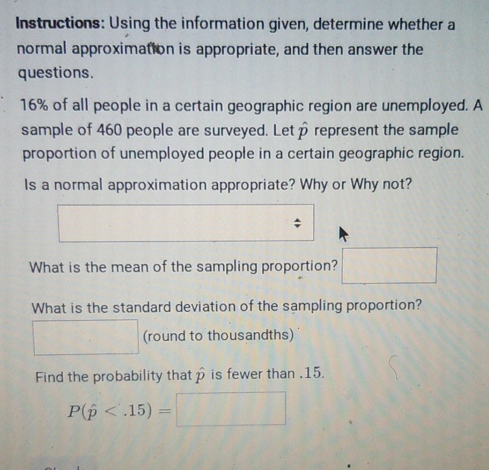 how to solve these problems Instructions: Using the information given, determine whether